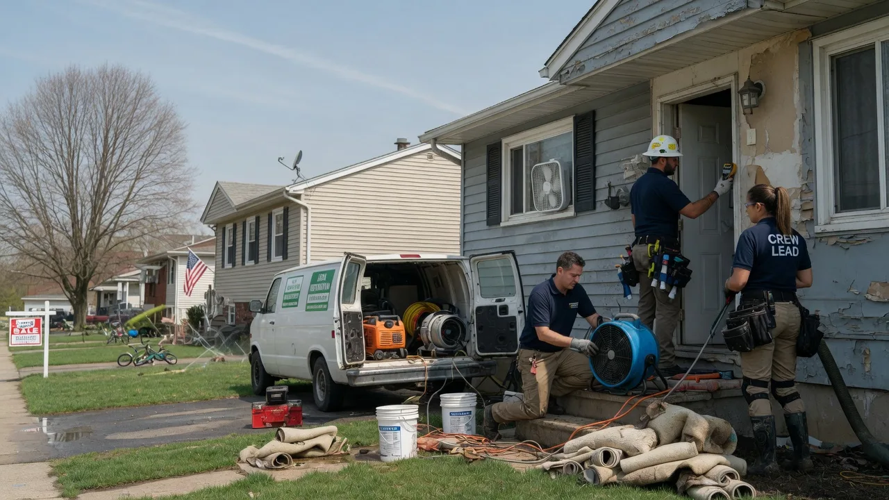 Flood Cleanup in Vaughnsville, OH near me