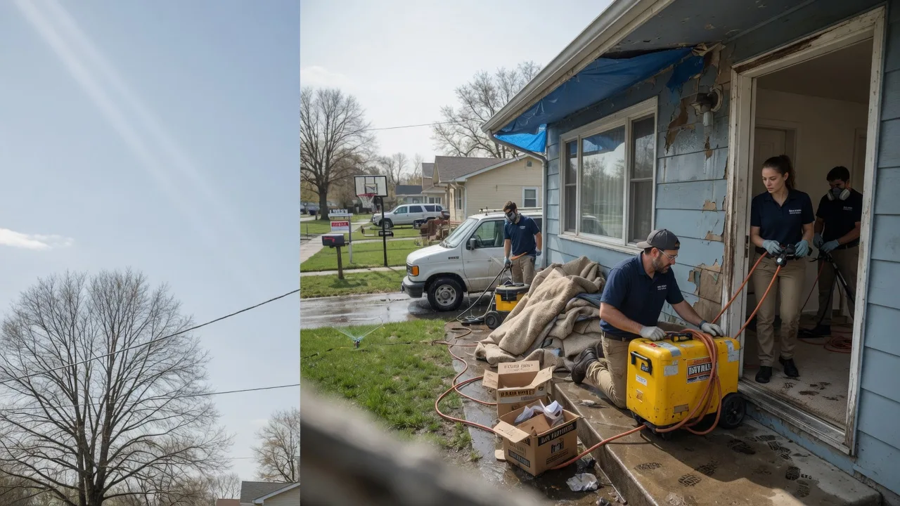 Basement Flood Cleanup in Vaughnsville, OH near me